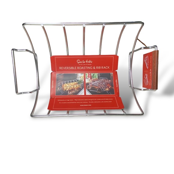 Sur La Table Reversible Roasting And Rib Rack NEW - Picture 1 of 5
